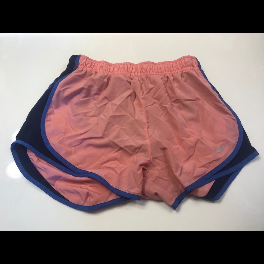 Nike coral running shorts